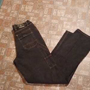 Arizona Jean Company Dark Brown Dungarees Black Size 5